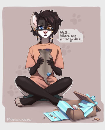 Fullbody colored clear sketch (20$) + mid shaded (10$) (+ 6$ surcharge for furry)